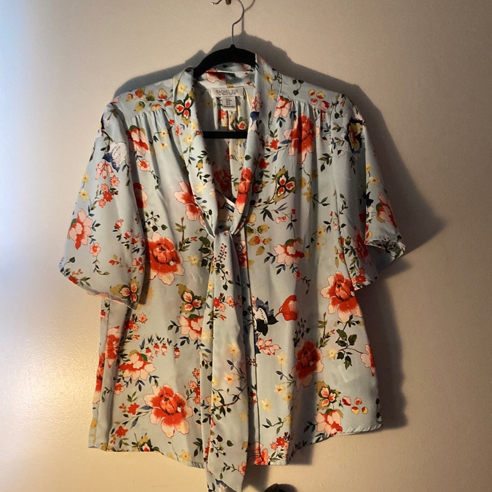 Rachel Zoe floral blouse